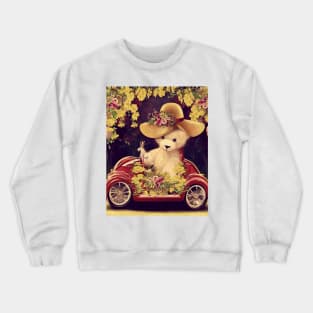 Dark Red Car Sunday Drive Crewneck Sweatshirt